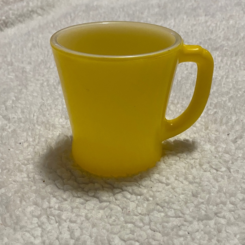 Fire King Sunny Yellow Mug vintage